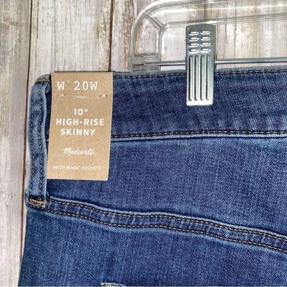 NWT Madewell 10" High Rise Skinny With Magic Pockets - Picture 7 of 8